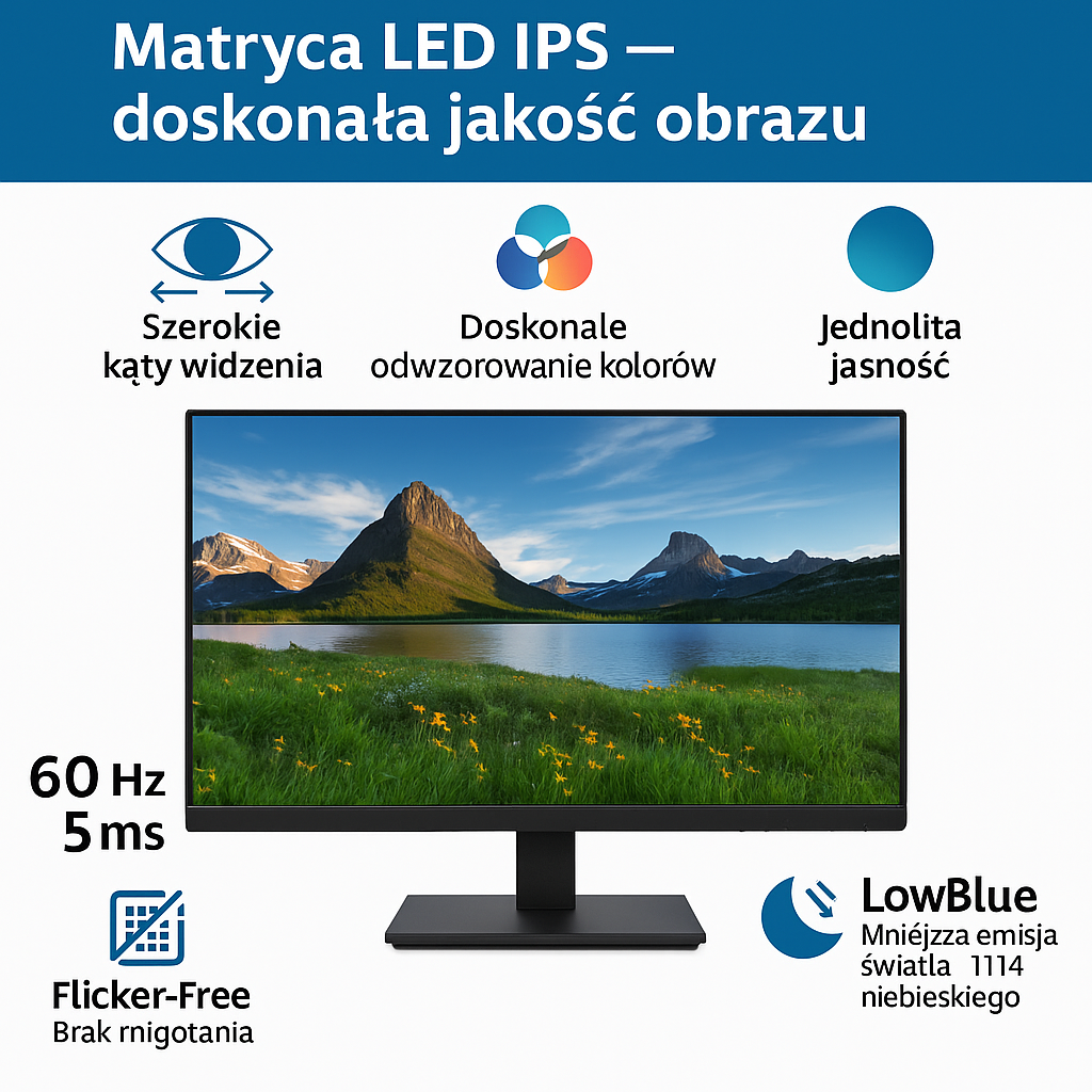 Zalety matrycy IPS
