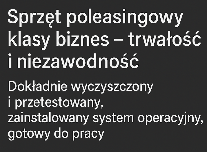 Sprzęt poleasingowy