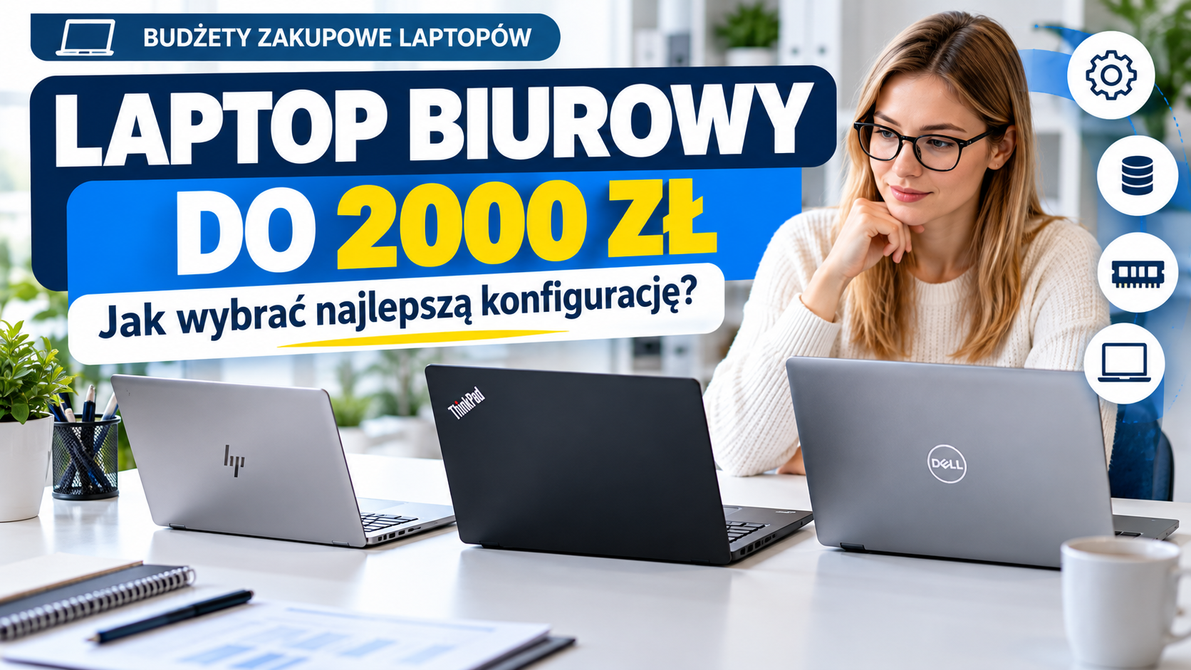 Budżety zakupowe laptopów - Laptop biurowy do 2000: jak wybrać odpowiednią konfigurację?