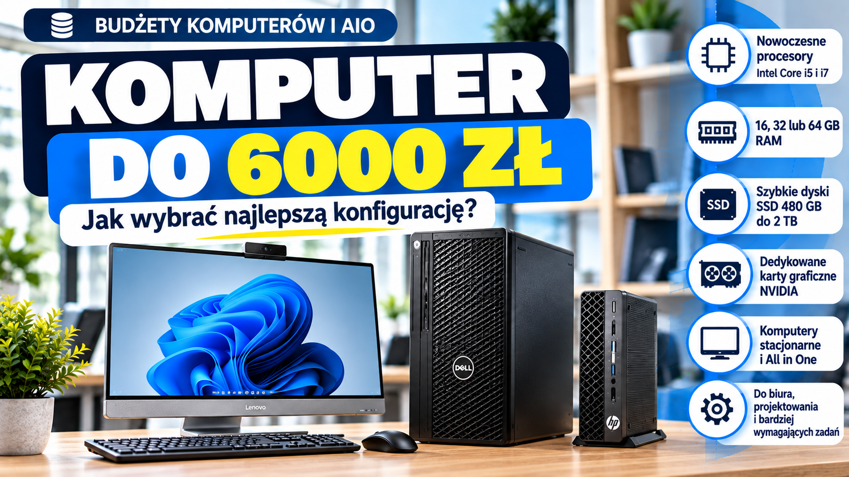 Budżety komputerów i AIO - Komputer do 6000 zł: jak wybrać odpowiednią konfigurację?