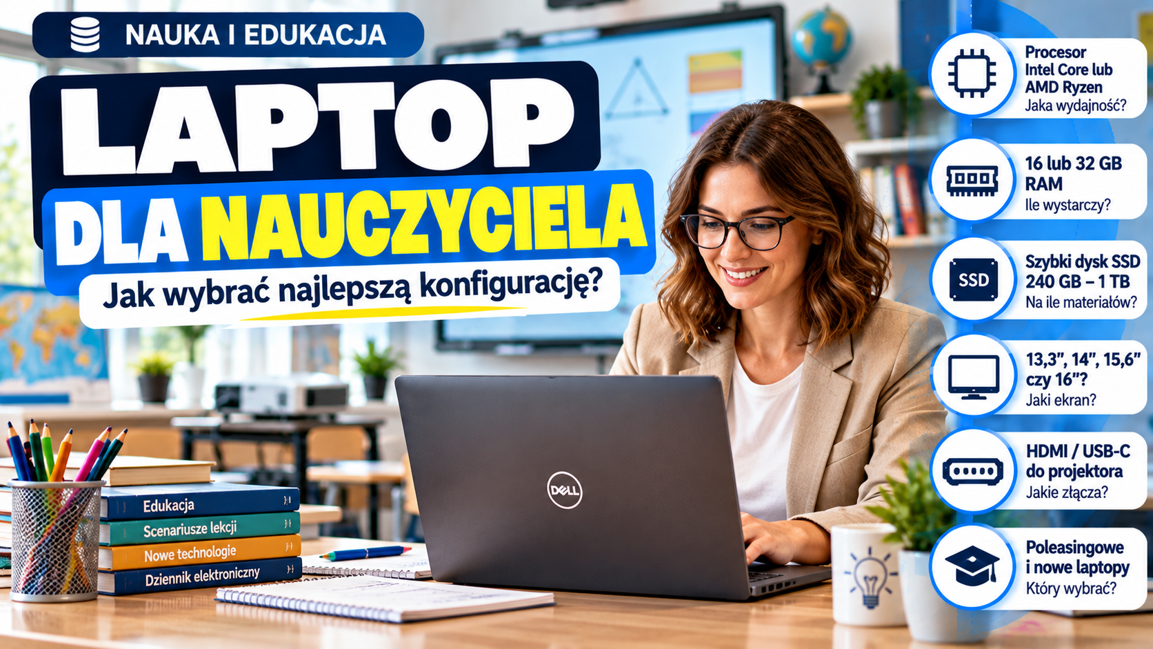 Laptop dla nauczyciela: jak wybrać odpowiednią konfigurację?