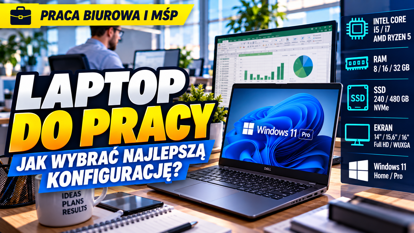 Praca biurowa i MŚP - Laptop do pracy: jak wybrać odpowiednią konfigurację?