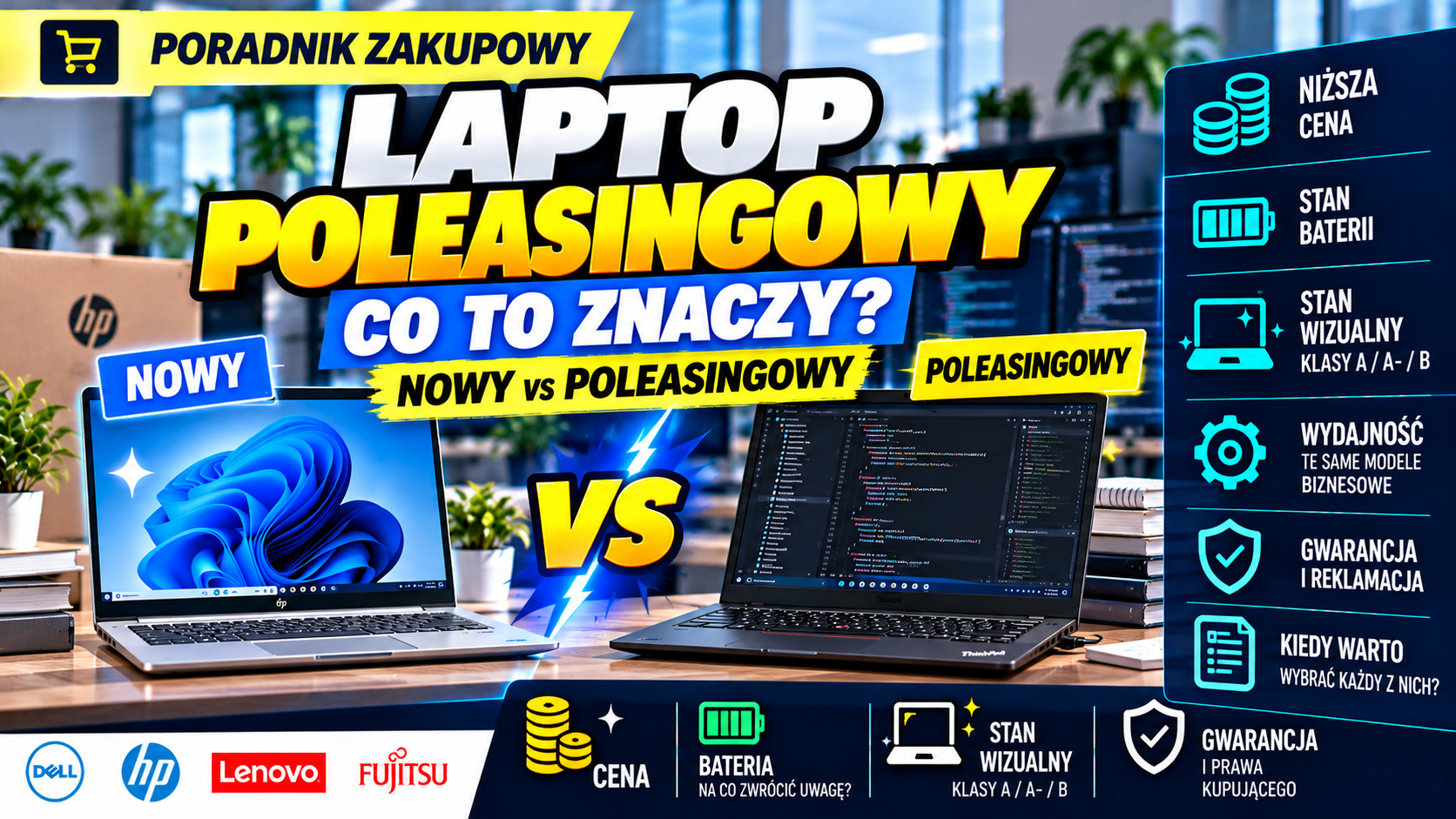 Laptop poleasingowy – co to znaczy i czym różni się od nowego? Kompletny poradnik