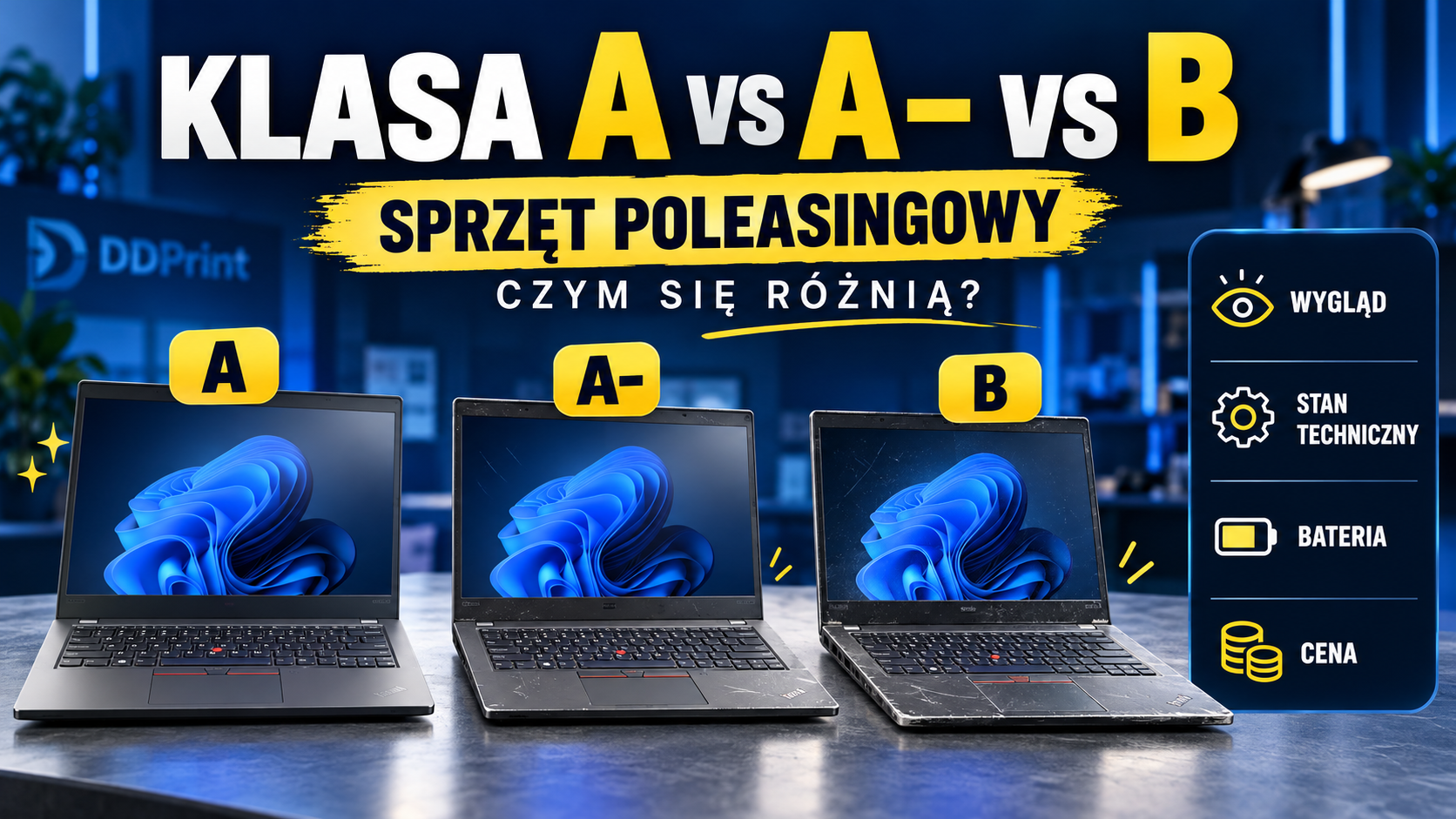Klasa A, A− czy B – czym różnią się klasy sprzętu poleasingowego?