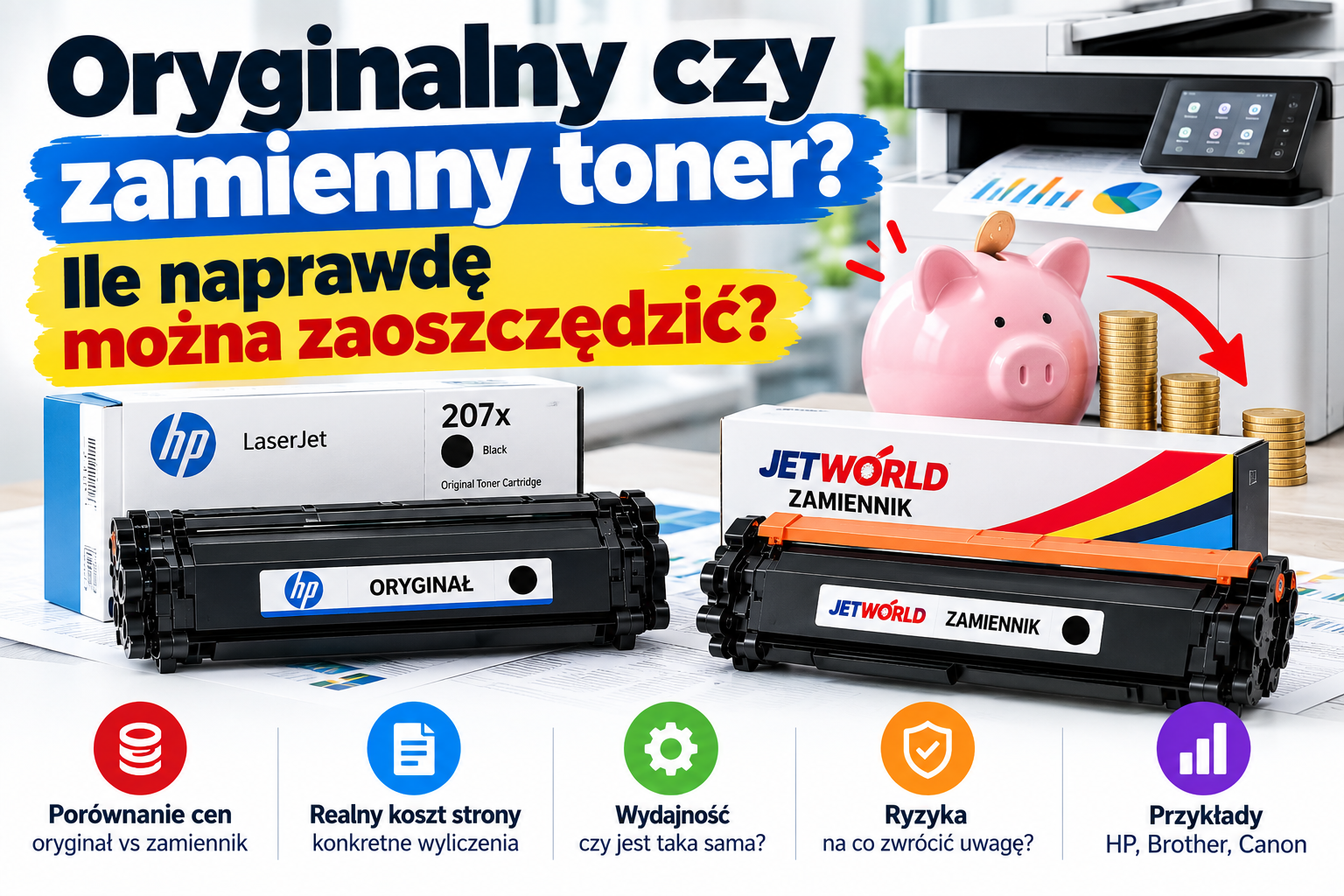Oryginalny czy zamienny toner? Ile naprawdę można zaoszczędzić?