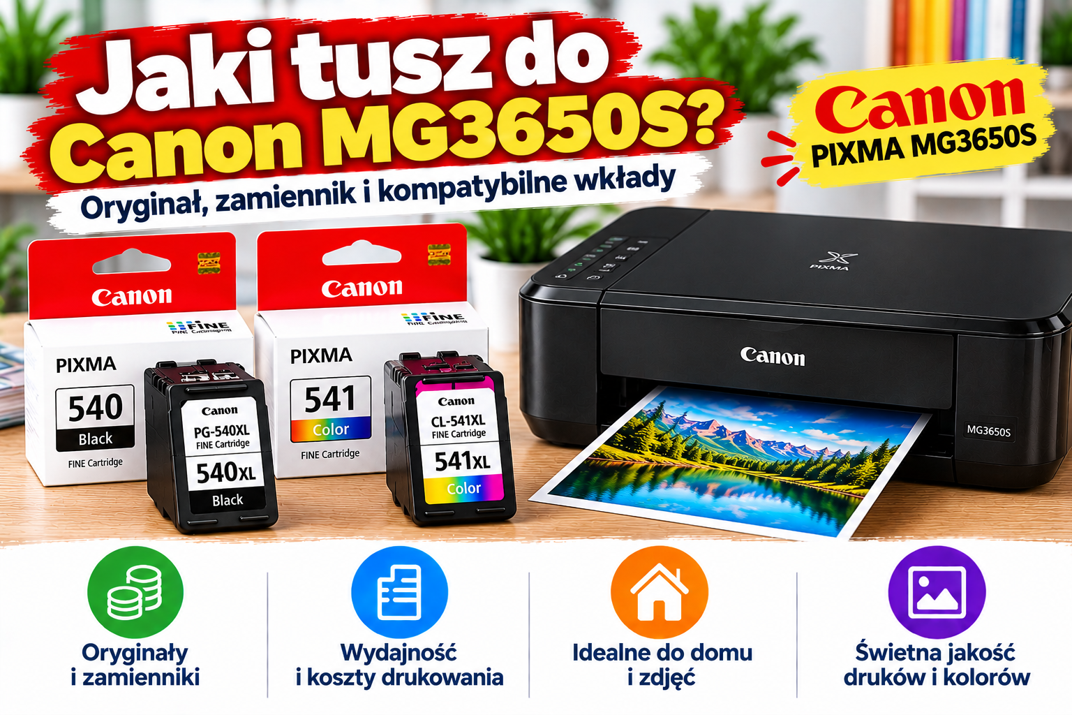 Jaki tusz do Canon PIXMA MG3650S? Oryginał, zamiennik i kompatybilne wkłady