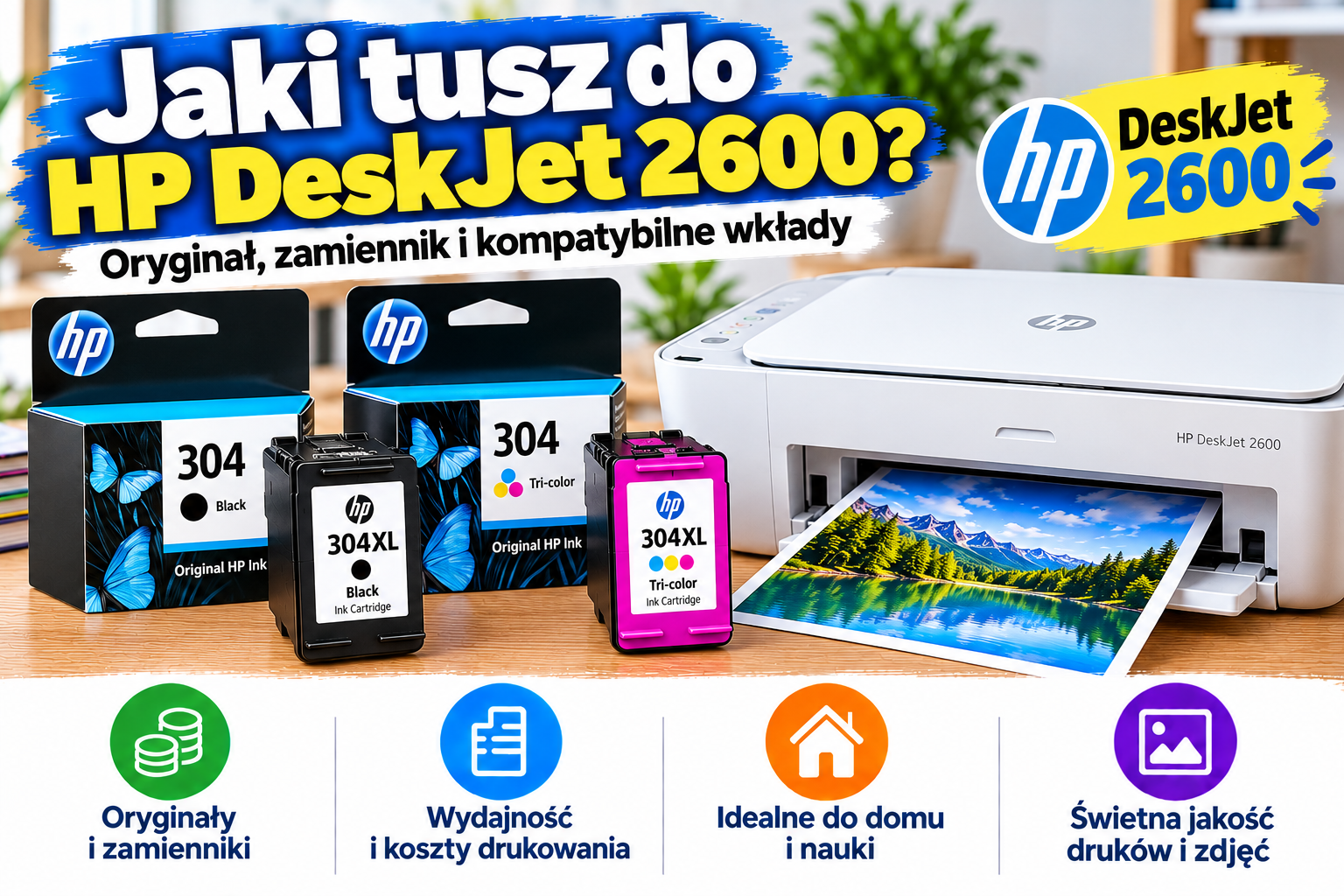 Jaki tusz do HP DeskJet 2600? Oryginał, zamiennik i kompatybilne wkłady