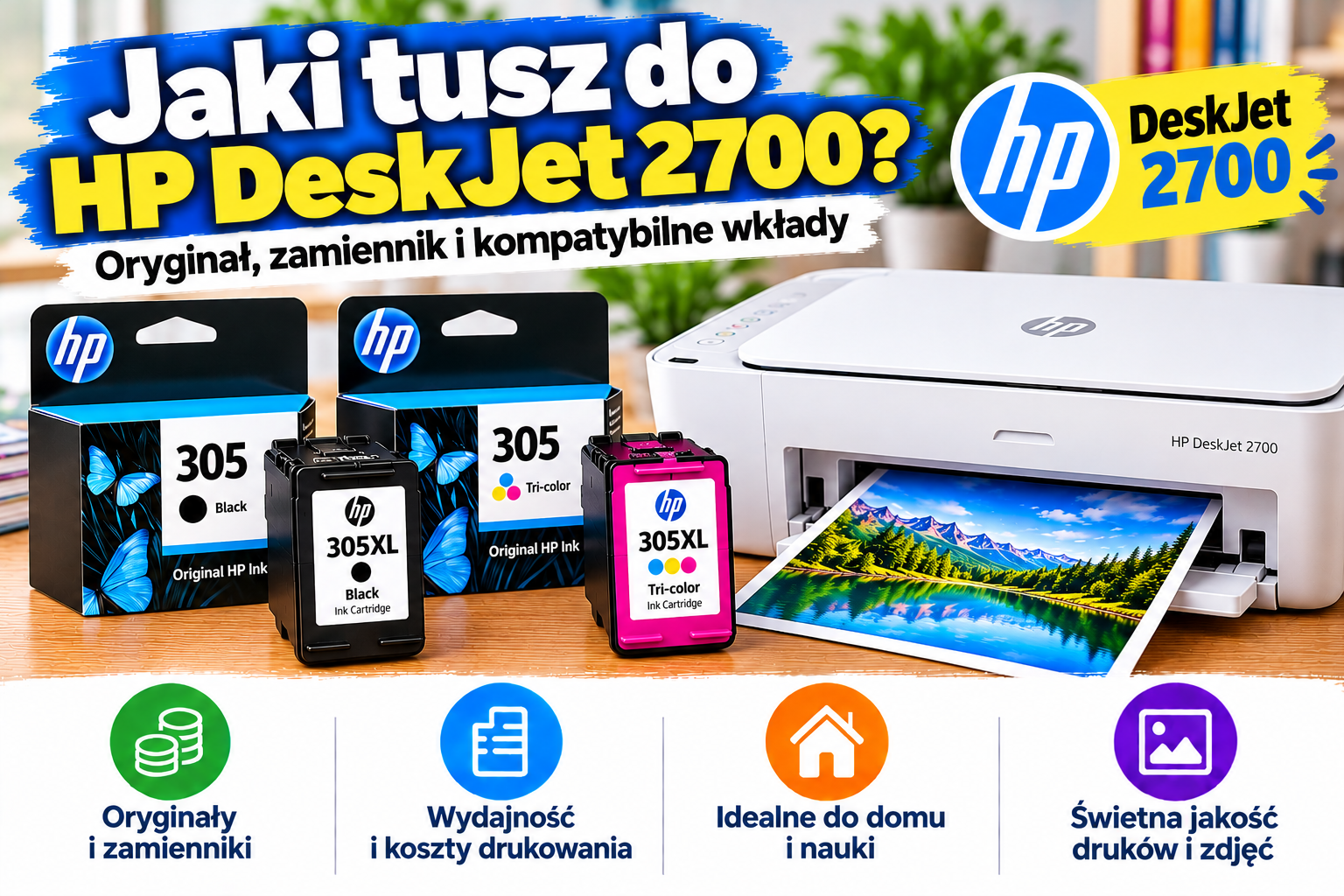 Jaki tusz do HP DeskJet 2700? Oryginał, zamiennik i kompatybilne wkłady