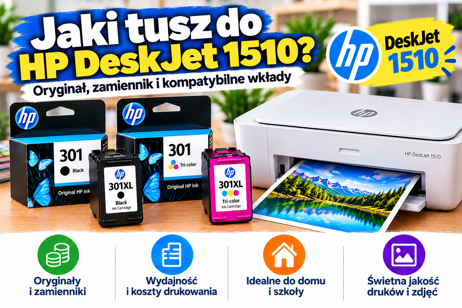 Jaki tusz do HP DeskJet 1510? Oryginał, zamiennik i kompatybilne wkłady