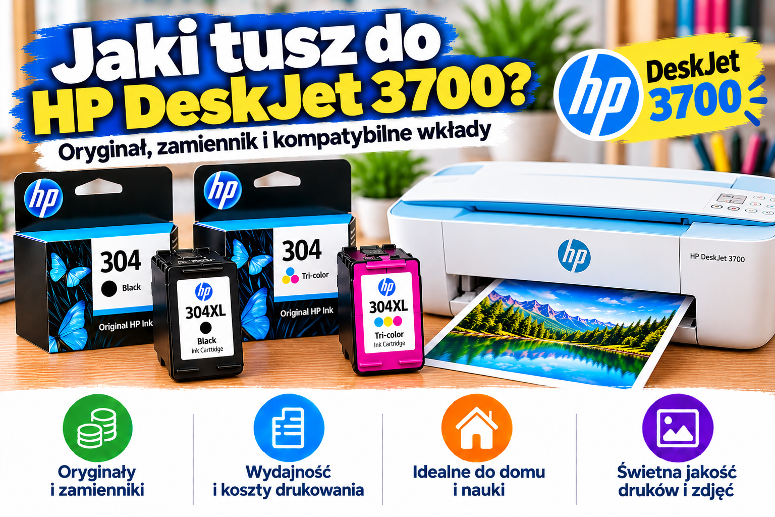 Jaki tusz do HP DeskJet 3700? Oryginał, zamiennik i kompatybilne wkłady