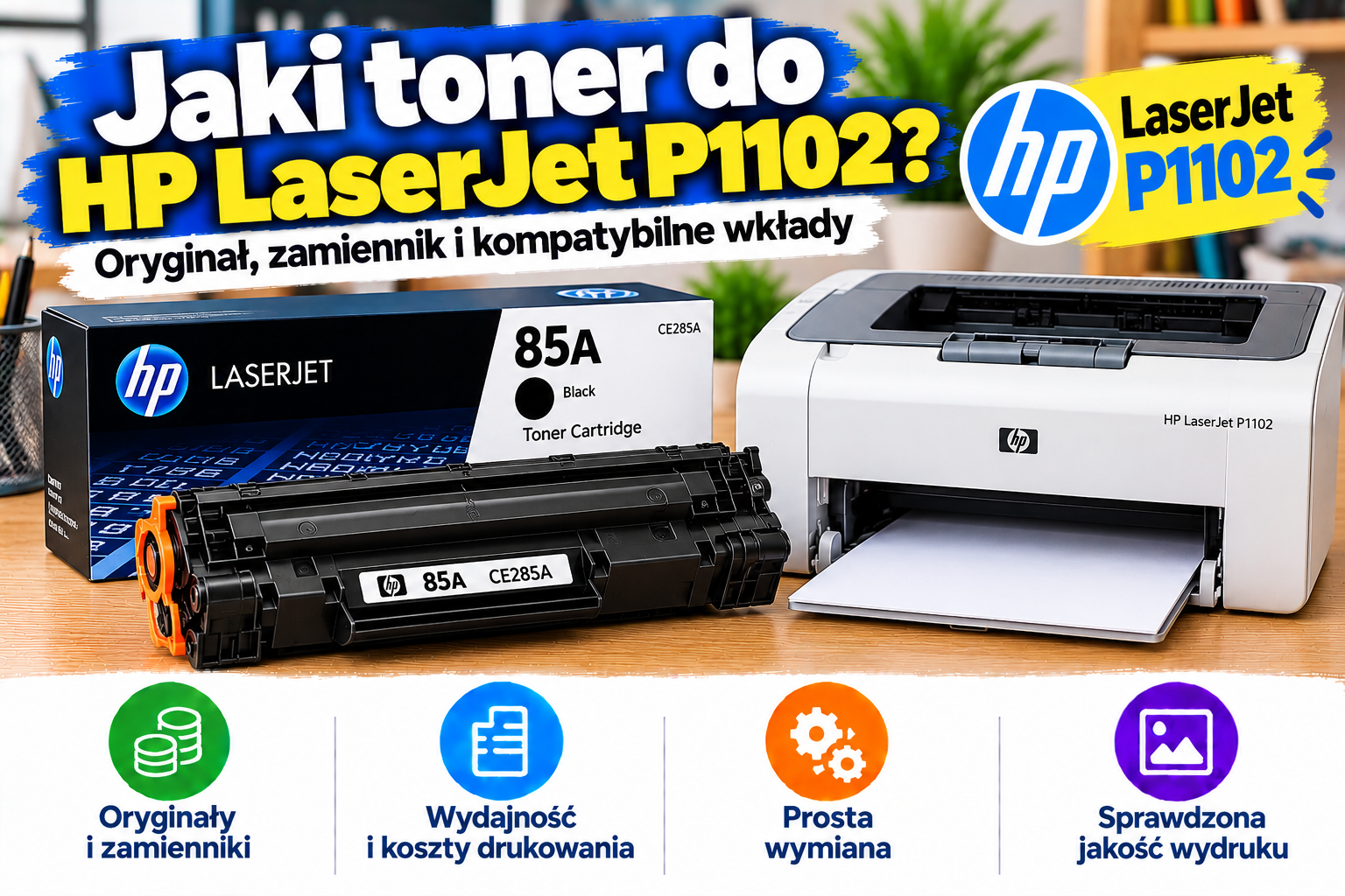 Jaki toner do HP LaserJet P1102? Oryginał, zamiennik i kompatybilne wkłady