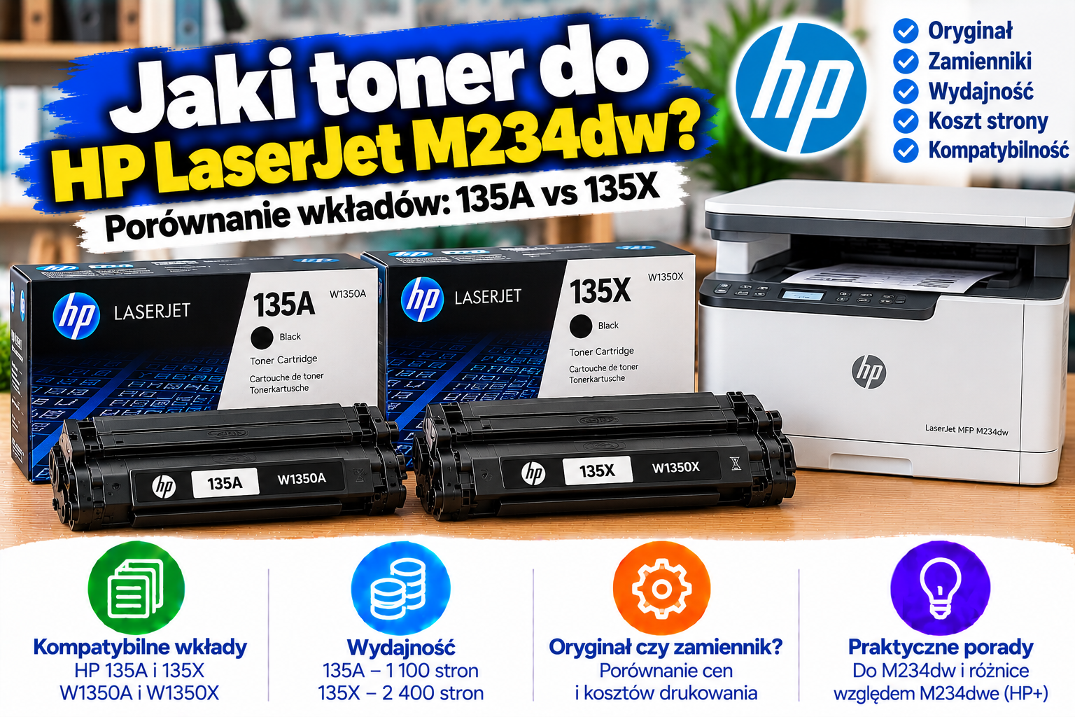 Jaki toner do HP LaserJet M234dw? Porównanie wkładów