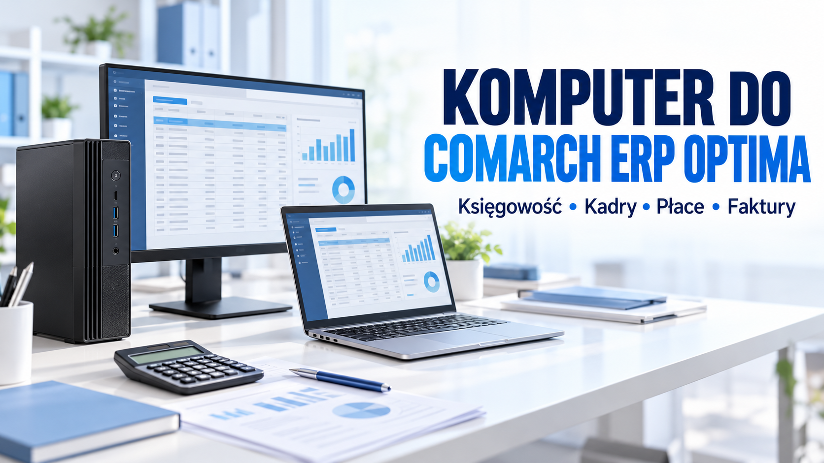 Comarch ERP Optima do księgowości, kadr, płac i fakturowania. Jaki komputer lub laptop wybrać?