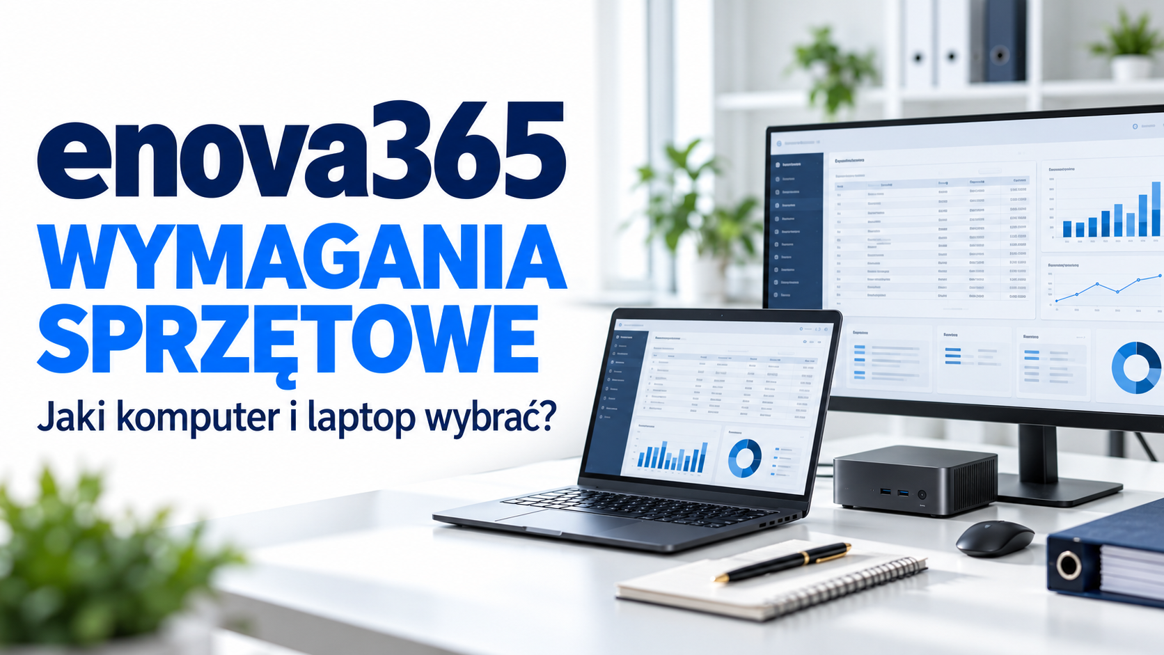 enova365: wymagania sprzętowe 2026. Jaki komputer, laptop i monitor wybrać?