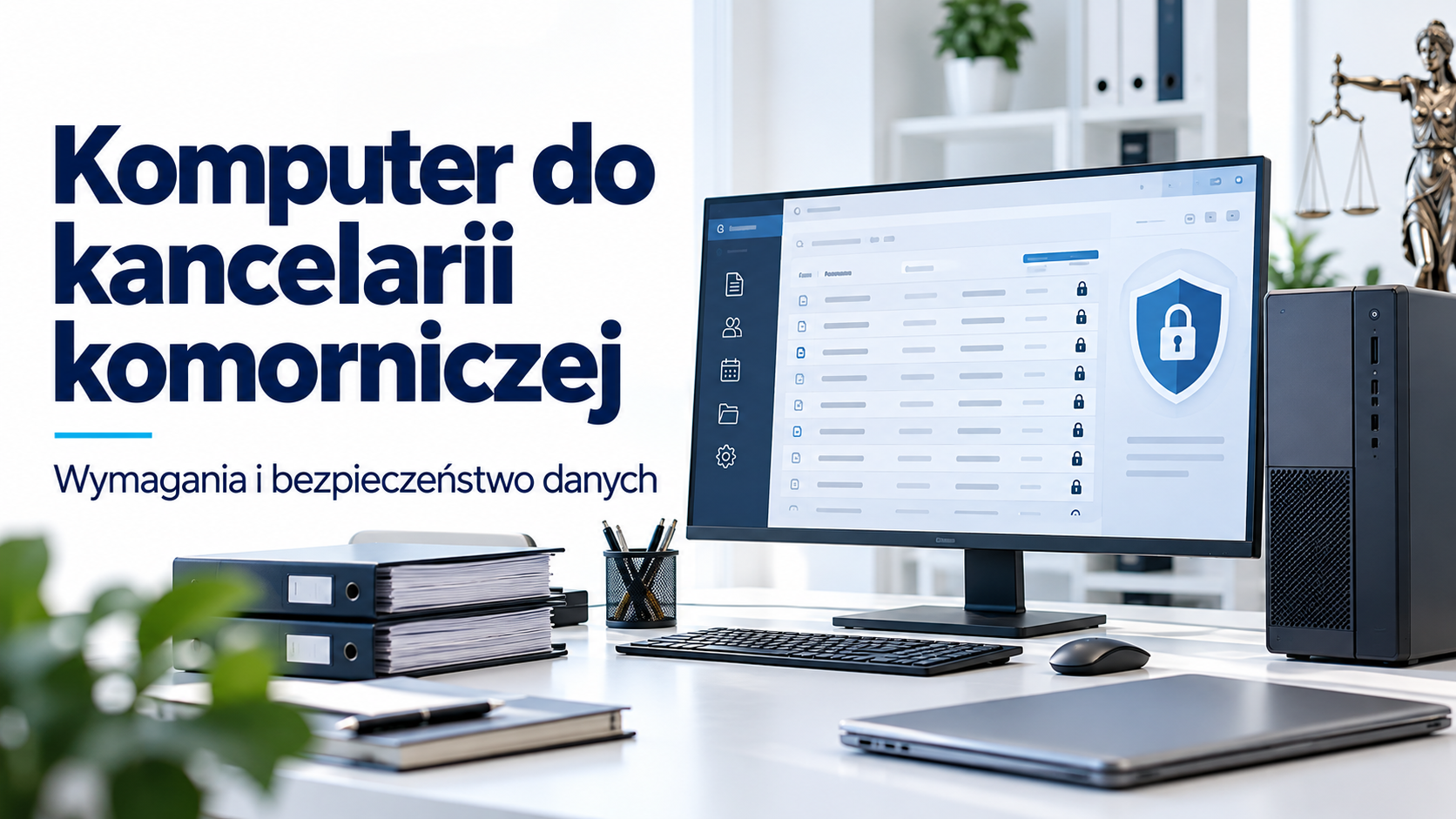 Jaki komputer do kancelarii komorniczej w 2026 roku? Wymagania sprzętowe i bezpieczeństwo danych