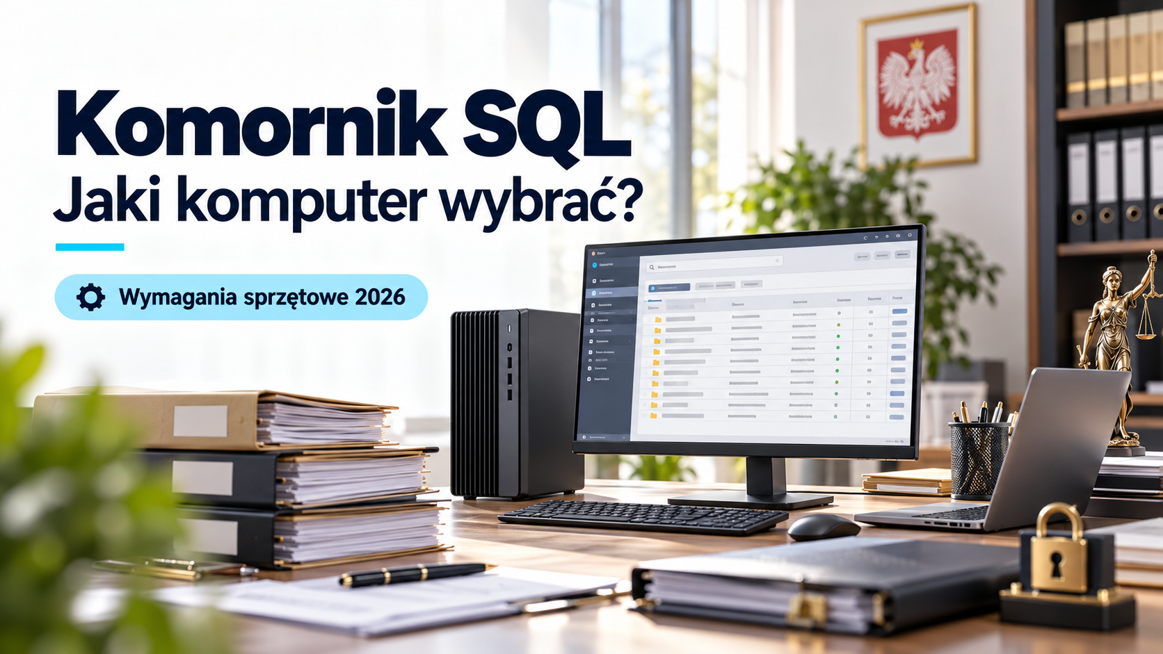 Komornik SQL: wymagania sprzętowe 2026. Jaki komputer wybrać?