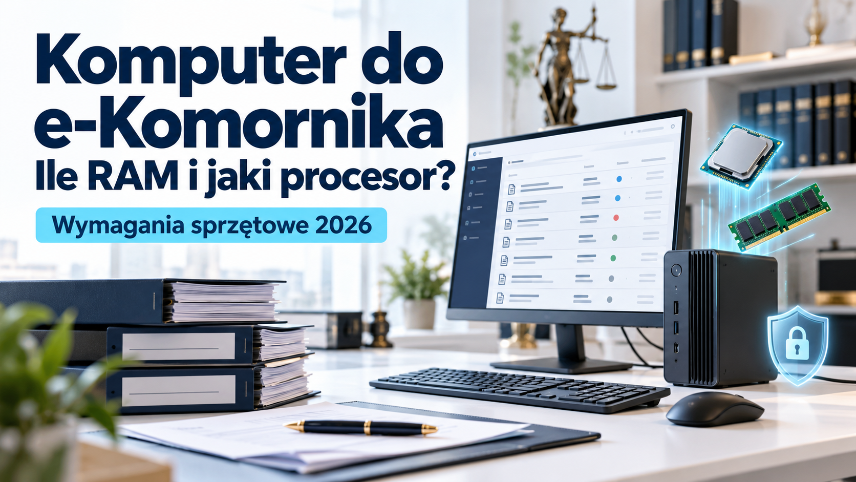 Komputer do e-Komornika w 2026 roku. Ile RAM i jaki procesor wybrać?