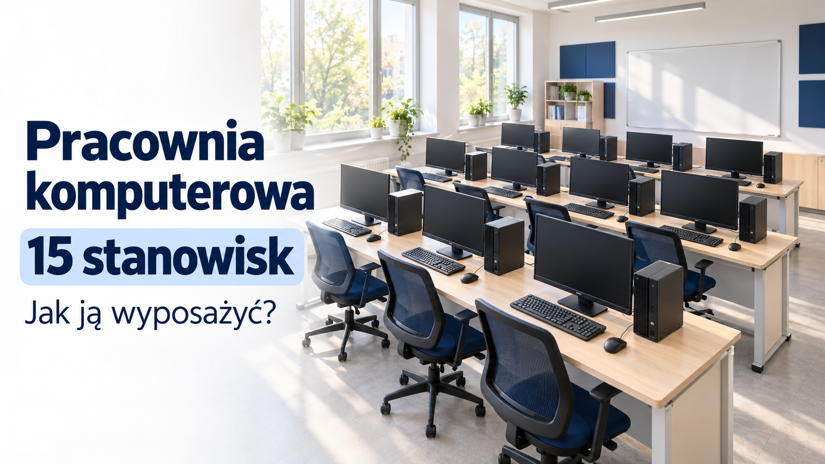 Jak wyposażyć szkolną pracownię komputerową w 15 stanowisk?