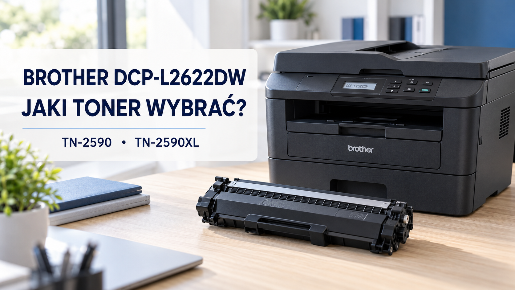 Brother DCP-L2622DW: jaki toner wybrać? TN-2590 czy XL