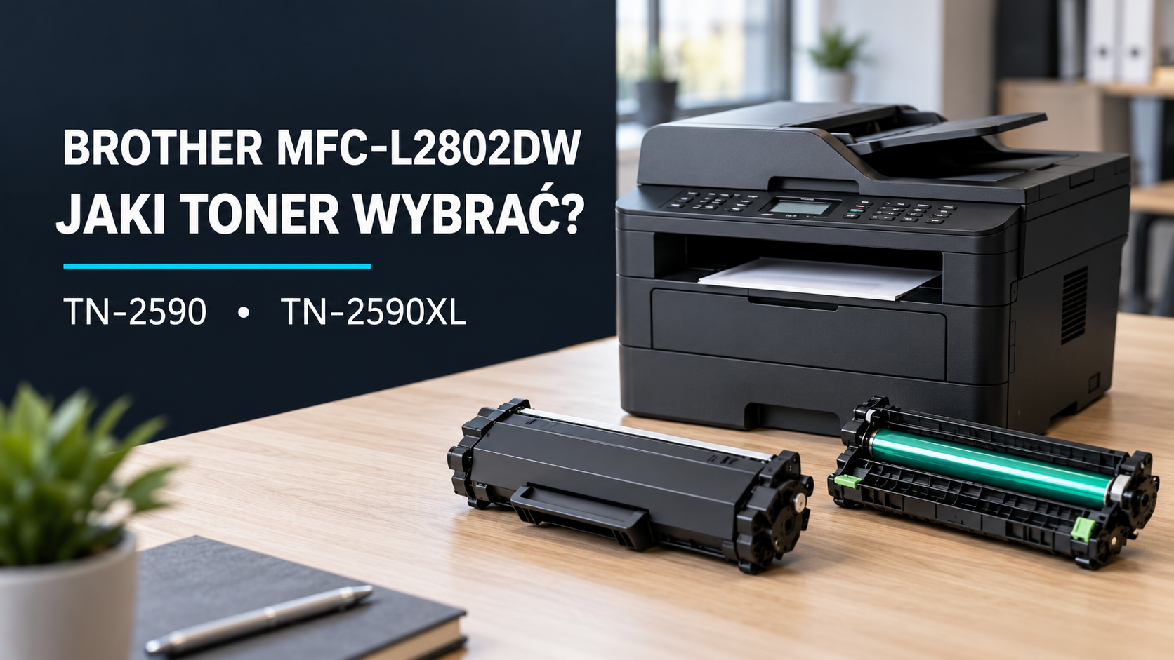Jaki toner do Brother MFC-L2802DW? TN-2590 czy TN-2590XL?