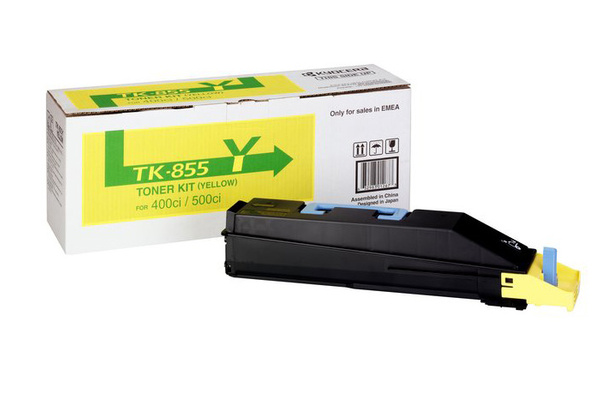 Kyocera TK-855Y (1T02H7AEU0) 18k Yellow do Kyocera Taskalfa 400ci, 500ci, 552ci Toner Oryginalny