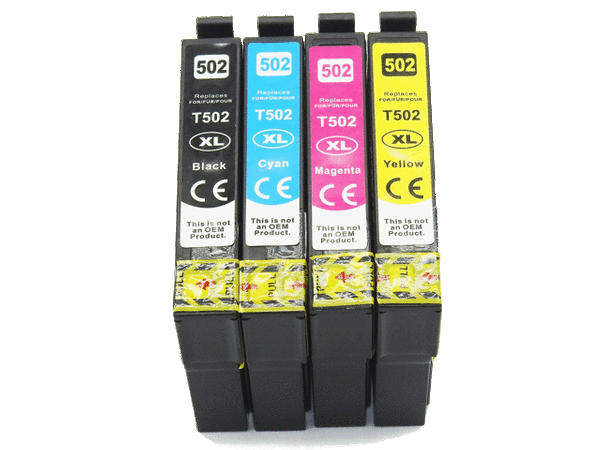 Tusz T502XL CMYK do drukarek Epson XP-5100 / XP-5150 / WF-2860 – zamiennik DDPrint – komplet 4 kolory
