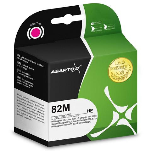 Tusz zgodny z HP 82 M | C4912A | 1400 str. | magenta marki Asarto do HP