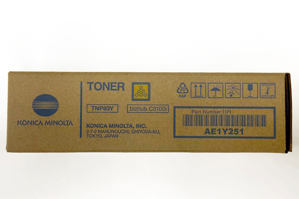 Minolta TNP93Y, TNP-93Y, AE1Y251 4k Yellow do Konica Minolta Bizhub C3100i Toner Oryginalny