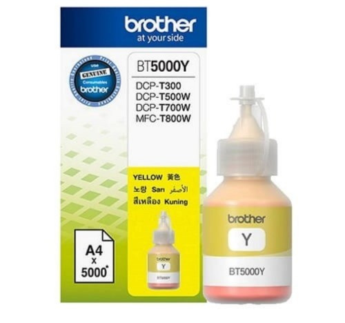 Brother Tusz BT5000Y Yellow 5K do Brother DCP-T220/T300 T310/T420W T425W/T500W T510W/T520W T525W/T700W T710W/T720W MFC-T800W/T910DW T920DW