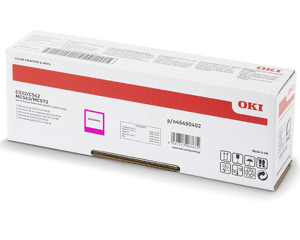 Oryginalny Toner 46490402 do OKI 1.5k Magenta 
