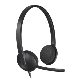 Słuchawki nauszne przewodowe Logitech H340 z mikrofonem