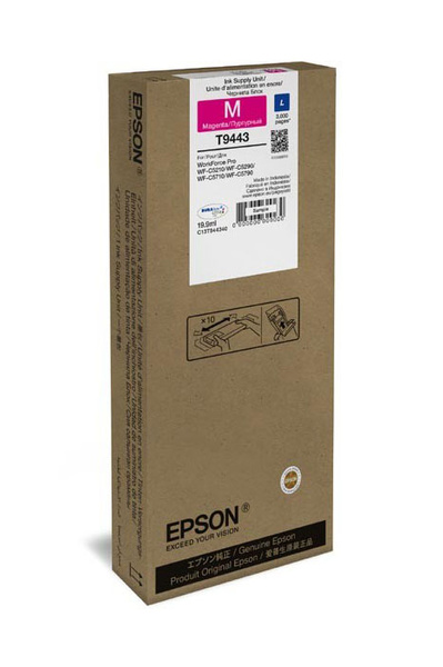 Epson T9443 (C13T944340) 3k Magenta do Epson WorkForce Pro WF-C5210 WF-C5290 WF-C5710 WF-C5790 Tusz Oryginalny