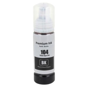 Tusz 104 Black do drukarek Epson EcoTank ET-2710 / ET-2820 – zamiennik DDPrint – 70 ml