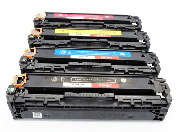 Toner CF210A / CF211A / CF212A / CF213A CMYK do drukarek HP LaserJet Pro M251 / M276 – zamiennik DDPrint – komplet