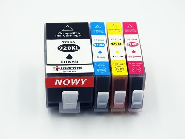 Zestaw tuszy HP 920XL CMYK do drukarek HP OfficeJet 6000 / 6500 / 7000 / 7500A – zamiennik DDPrint – 114 ml