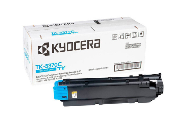 Kyocera TK5370C, TK-5370C, 1T02YJCNL0 5k Cyan do Kyocera ECOSYS MA3500cifx, MA3500cix, PA3500cx Toner Oryginalny