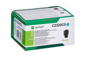 Lexmark C2320C0 1k Cyan do Lexmark C2325 C2425 C2535 MC2325 MC2425 MC2535 MC2640 Toner Oryginalny