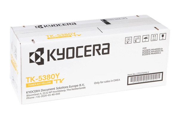 Kyocera TK5380Y, TK-5380Y, 1T02Z0ANL0 10k Yellow do Kyocera ECOSYS MA4000cix, MA4000cifx, PA4000cx Toner Oryginalny