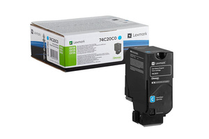 Lexmark 74C20C0 3k Cyan do Lexmark CS720 CX725 Toner Oryginalny