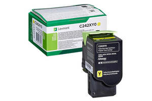 Lexmark C242XY0 3,5k Yellow do Lexmark C2425dw, C2535dw, MC2425adw, MC2535adwe, MC2640adwe Toner Oryginalny