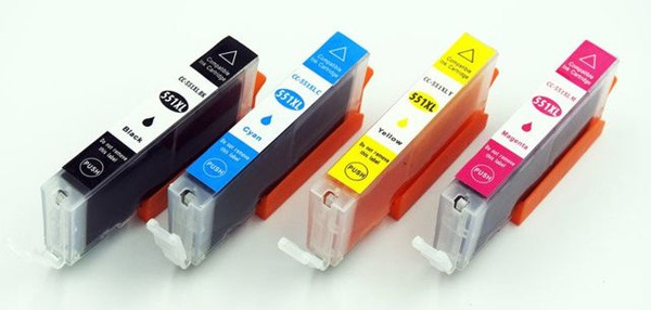 Tusz CLI-551 CMYK do drukarek Canon Pixma iP7250 / MG5550 – zamiennik DDPrint – 4 szt.