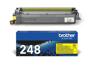 Oryginalny Brother TN248 Y TN-248Y 1k Yellow toner marki Brother do Brother DCP L3515 L3520 L3527 DCP L3555 L3560 / HL L3215 L3220 L3240 L8230 L8240 / MFC L3740 L3760 L8340 L8390