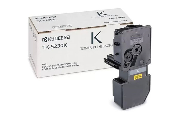 Kyocera TK5230K, TK-5230K, 1T02R90NL0 2,6k Black do Kyocera ECOSYS M5521cdn, M5521cdw, P5021cdn, P5021cdw Toner Oryginalny
