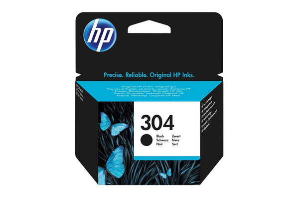 HP 304 (N9K06AE) 0,12k Black do HP DeskJet 2620 2630 3720 3730 3750 3760 3762 ENVY 5020 5030 Tusz Oryginalny