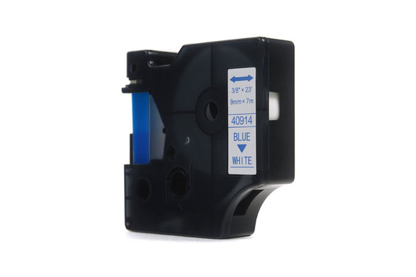 Taśma JetWorld Zamiennik Dymo D1 Niebieski na Białym 9mm x 7m LM100, LM100Plus, LM100Series, LM120P, LM280, LM300, LM350, LM350D, LM350Series, LM360D, LM400, LM420P, LM450, LM450D, LM450Series, LM500TS, LMPC, LMPC2 (40914) (S0720690)