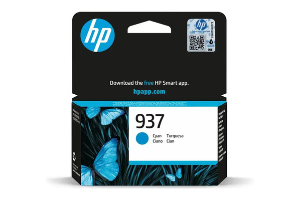 HP 937 (4S6W2NE) 0,8k Cyan do HP OfficeJet Pro 9110b 9117b 9120 9120e 9122e 9125e 9130 9132e 9135e 9730 9730e Tusz Oryginalny