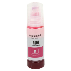 Tusz 104 C13T00P340 Magenta do drukarek Epson EcoTank ET-2710 / ET-2820 – zamiennik DDPrint – 70 ml