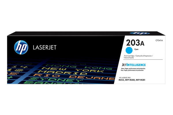 HP 203A CF541A 1,3k Cyan do HP LaserJet M254 M280 M281 Toner Oryginalny