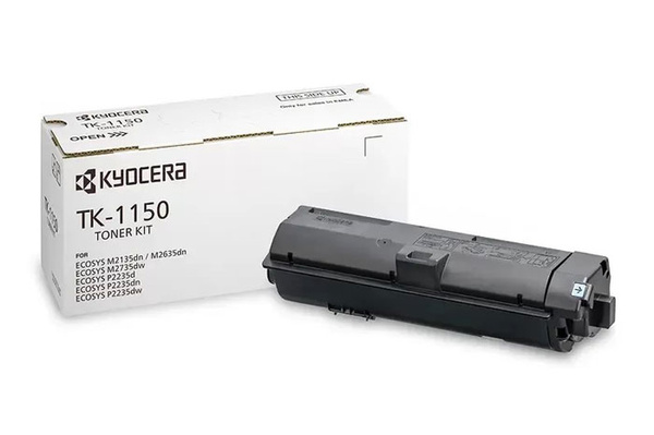 Kyocera TK1150, TK-1150, 1T02RV0NL0 3k Black do Kyocera M2135 M2635 M2735 P2235 P2235 Toner Oryginalny