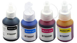 Zestaw tuszy BT6000 / BT5000 CMYK do drukarek Brother DCP / MFC T-series – zamiennik DDPrint – wysoka wydajność
